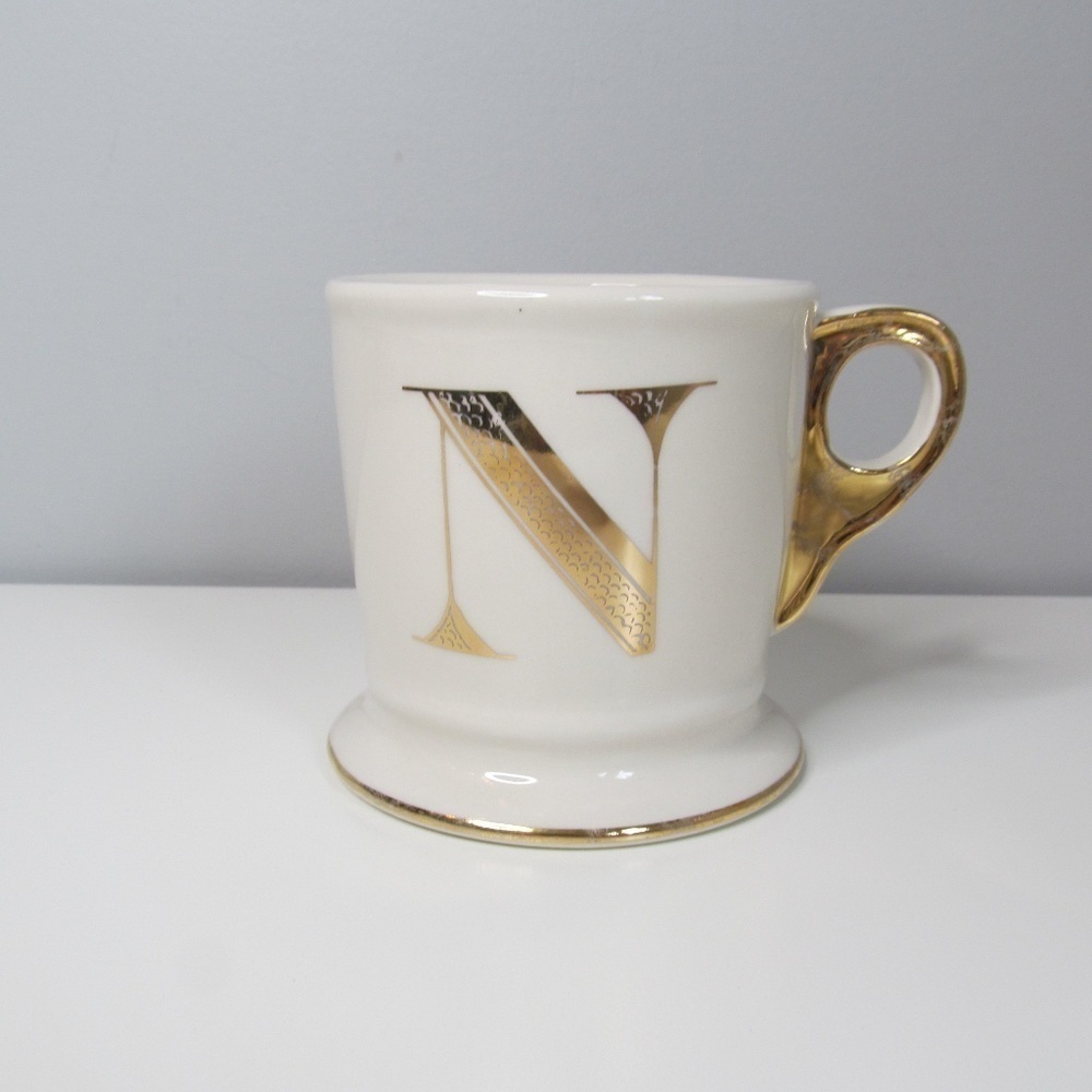 Anthropologie Initial Monogram Coffee Mug N